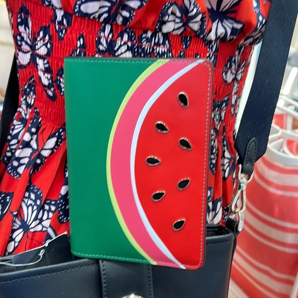 Kate Spade Watermelon Passport Holder NWT